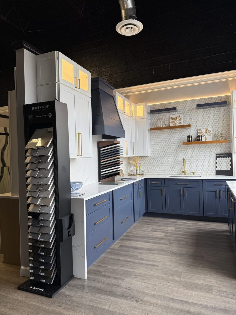 Kitchen vignette on the Old Town Alexandria showroom floor